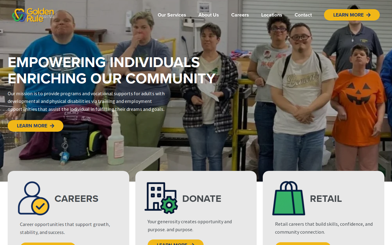 Golden Rule Industries website preview