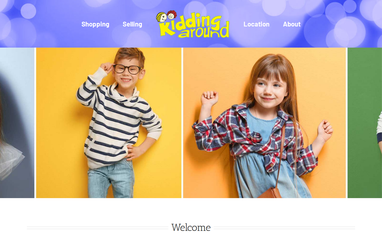 Kidding Around website preview