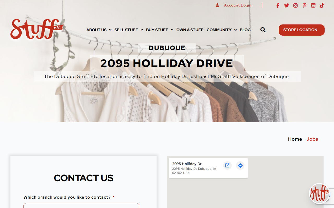 Stuff Etc. website preview