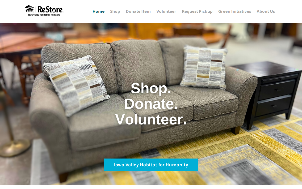 Habitat for Humanity ReStore website preview
