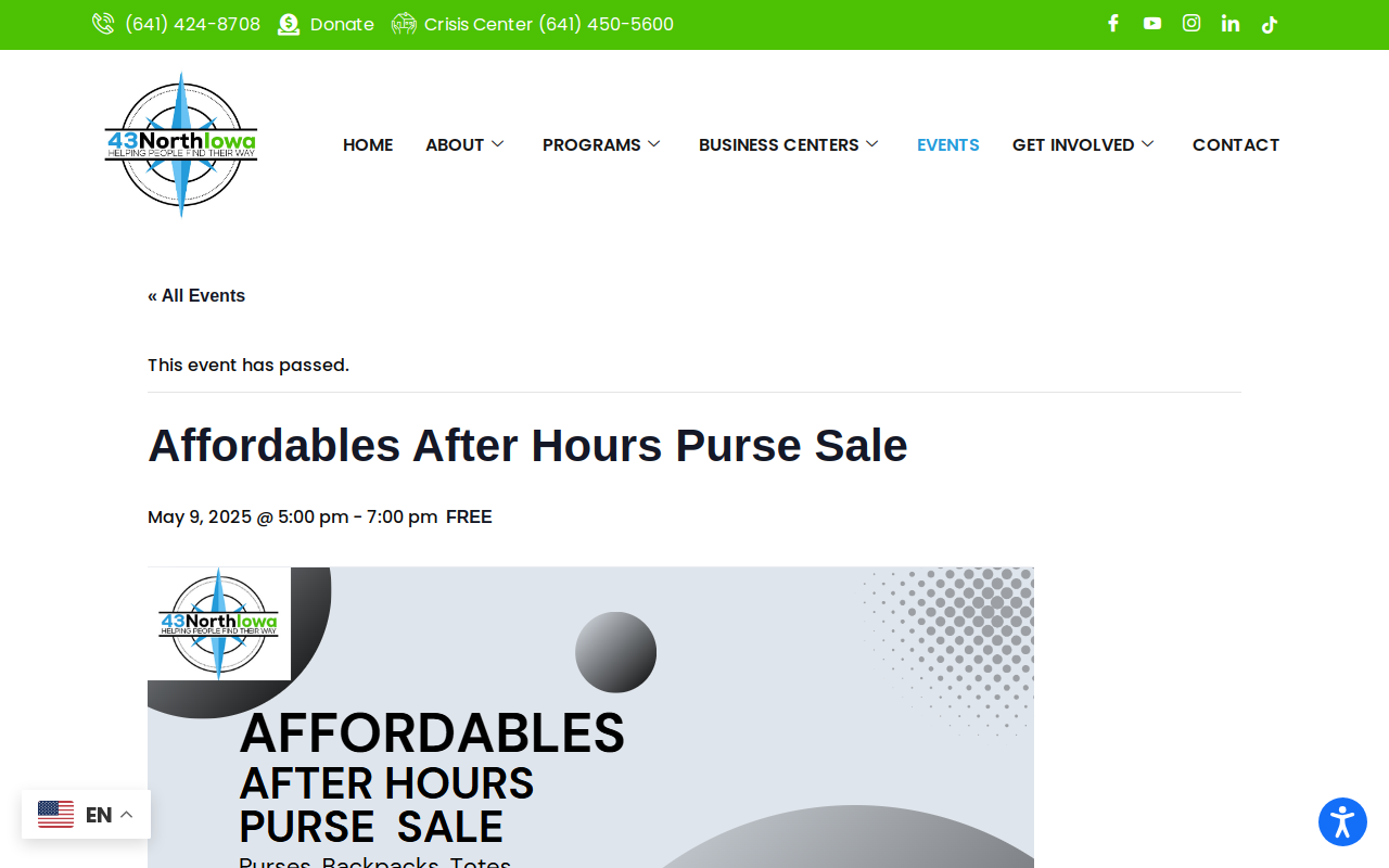 Affordables Thrift Store website preview