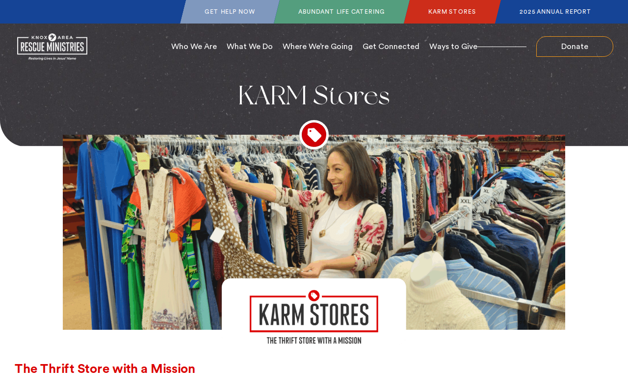 KARM Thrift Store website preview