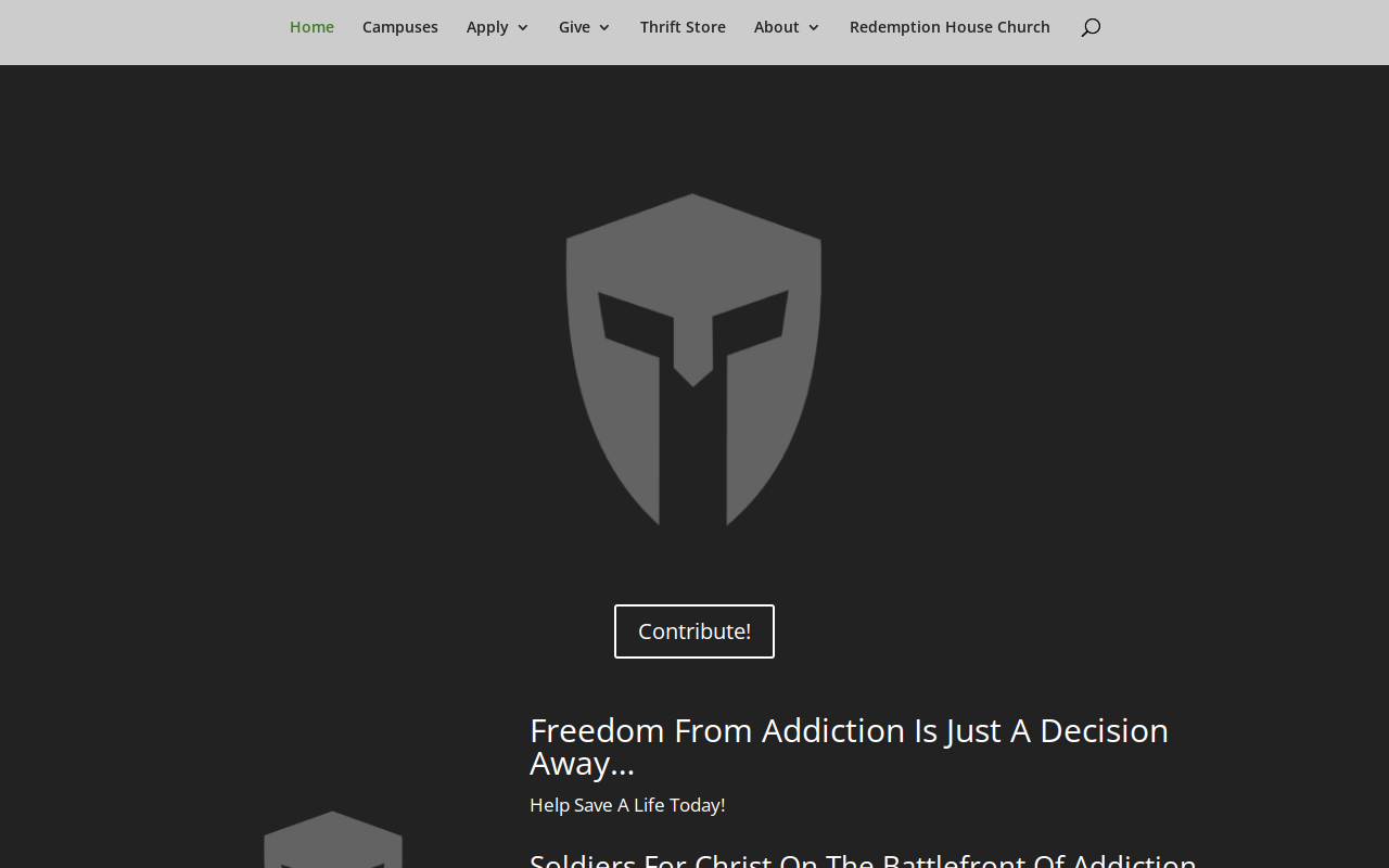 Recovery Soldiers Super Thrift website preview