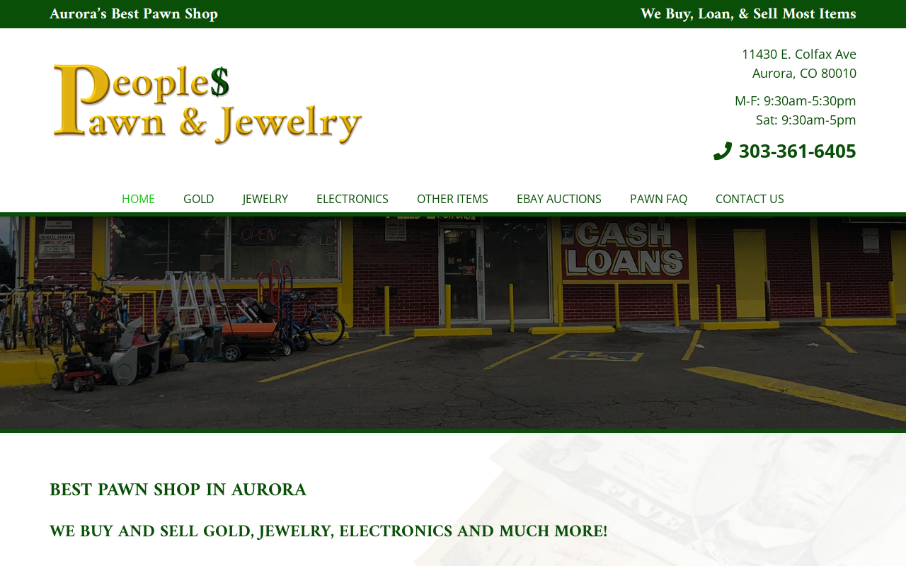 Peoples Pawn and Jewelry website preview