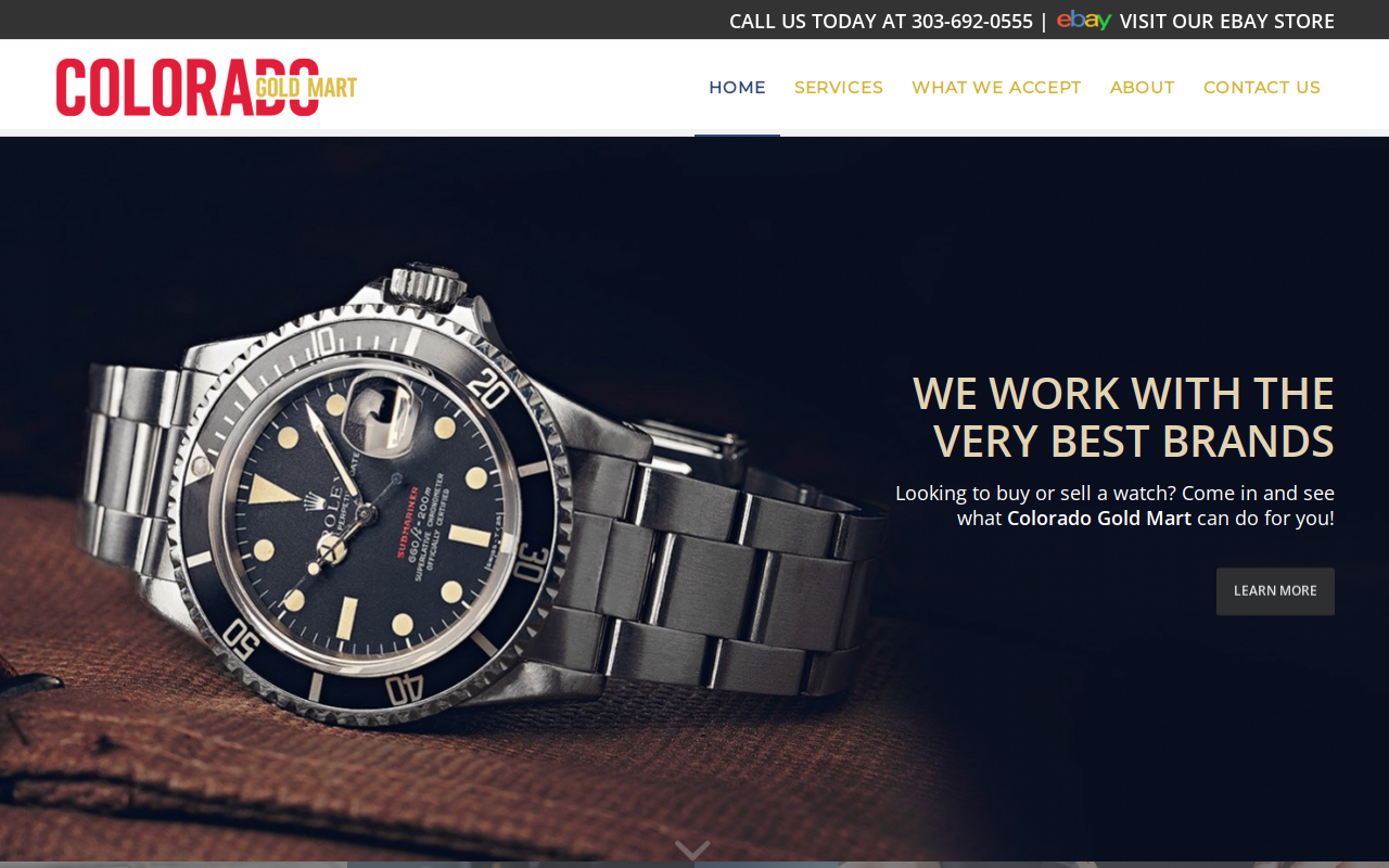 Colorado Gold Mart website preview