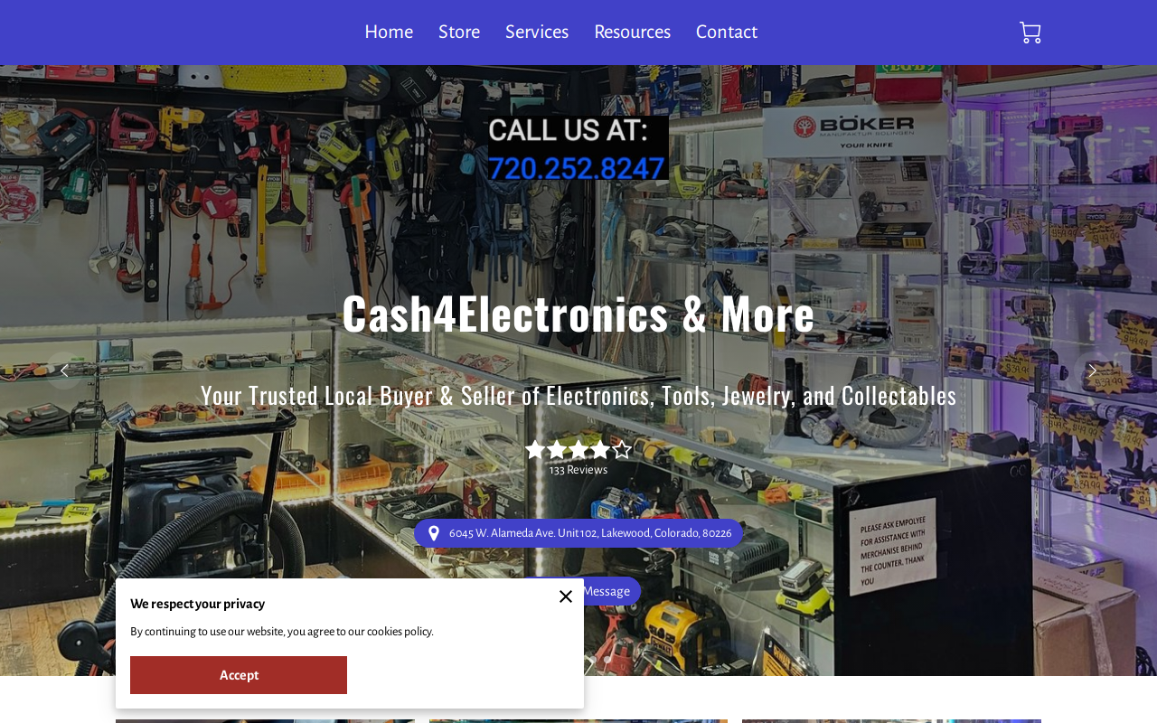 Cash4Electronics & More website preview
