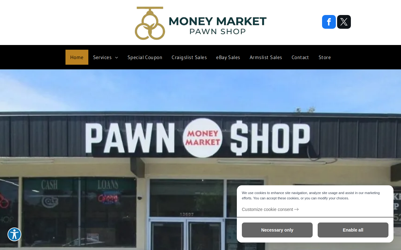 Money Market Pawn Shop website preview