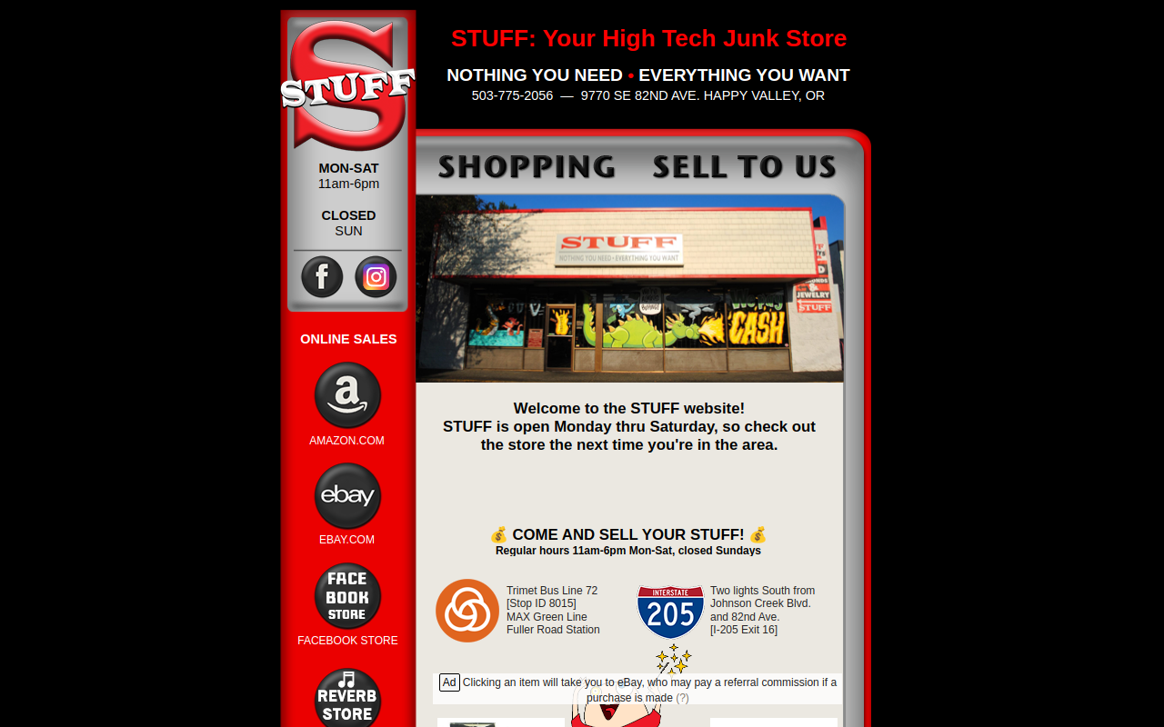 Stuff website preview
