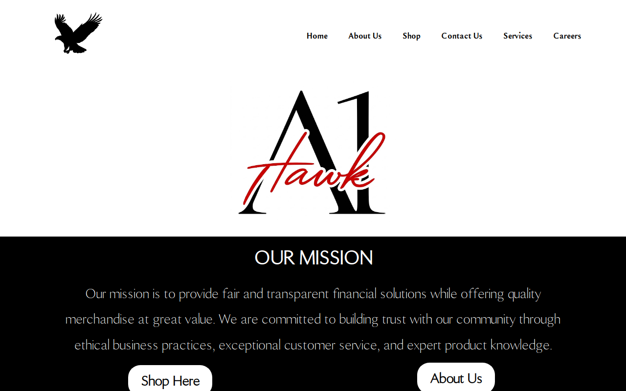 A1 Hawk website preview