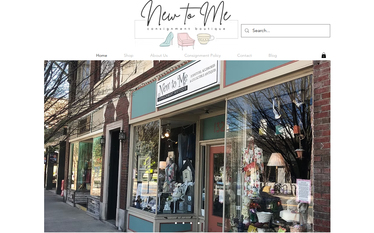 New To Me Consignment website preview