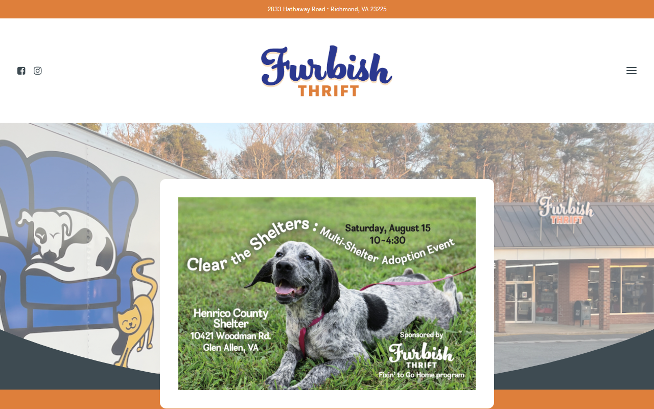 Furbish Thrift website preview
