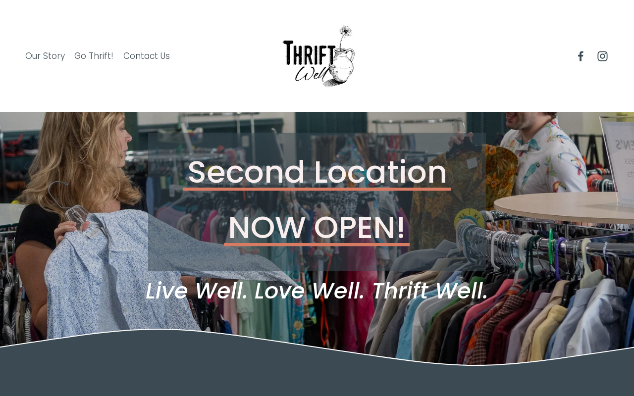 Thrift Well website preview