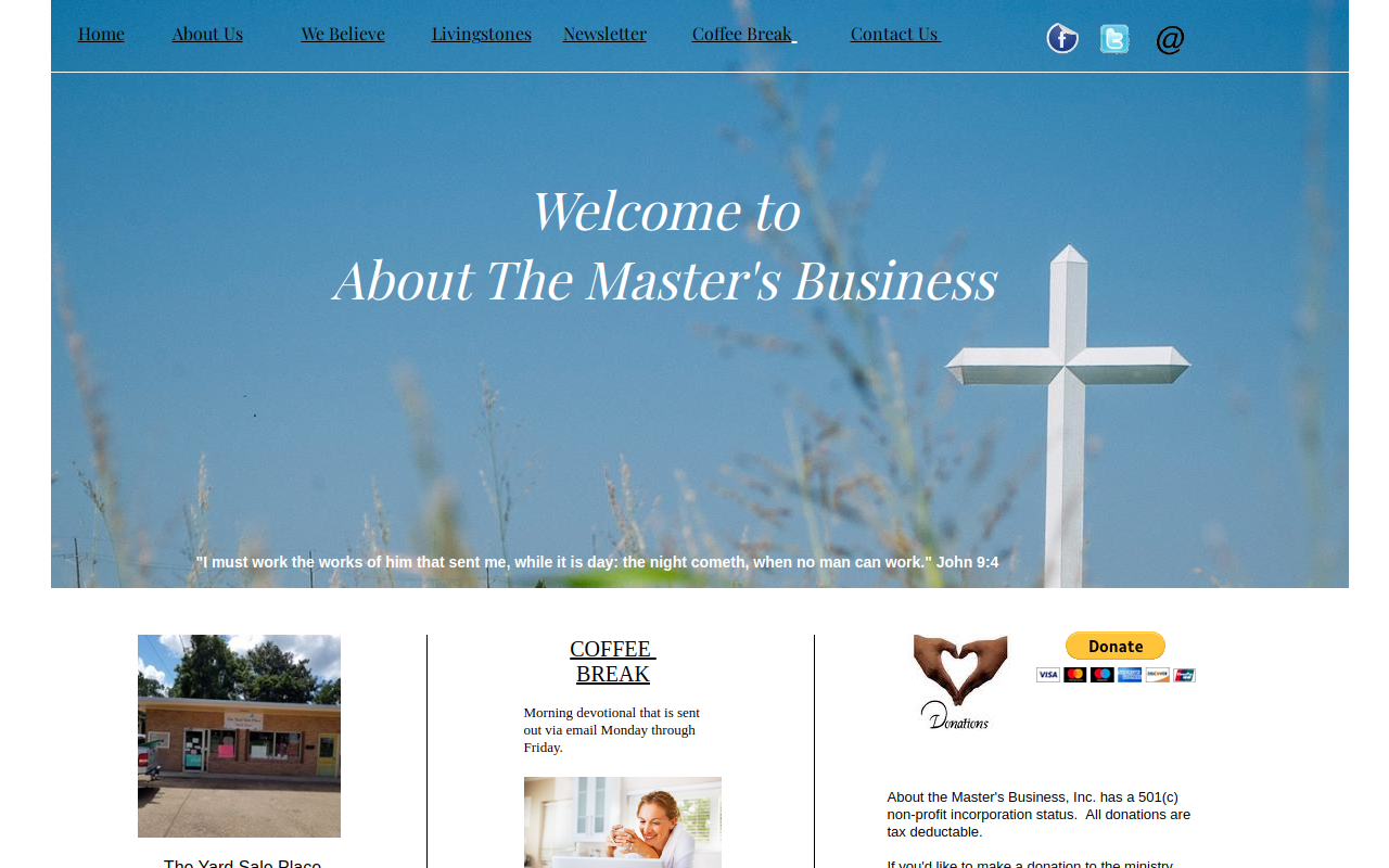 The Yard Sale Place website preview