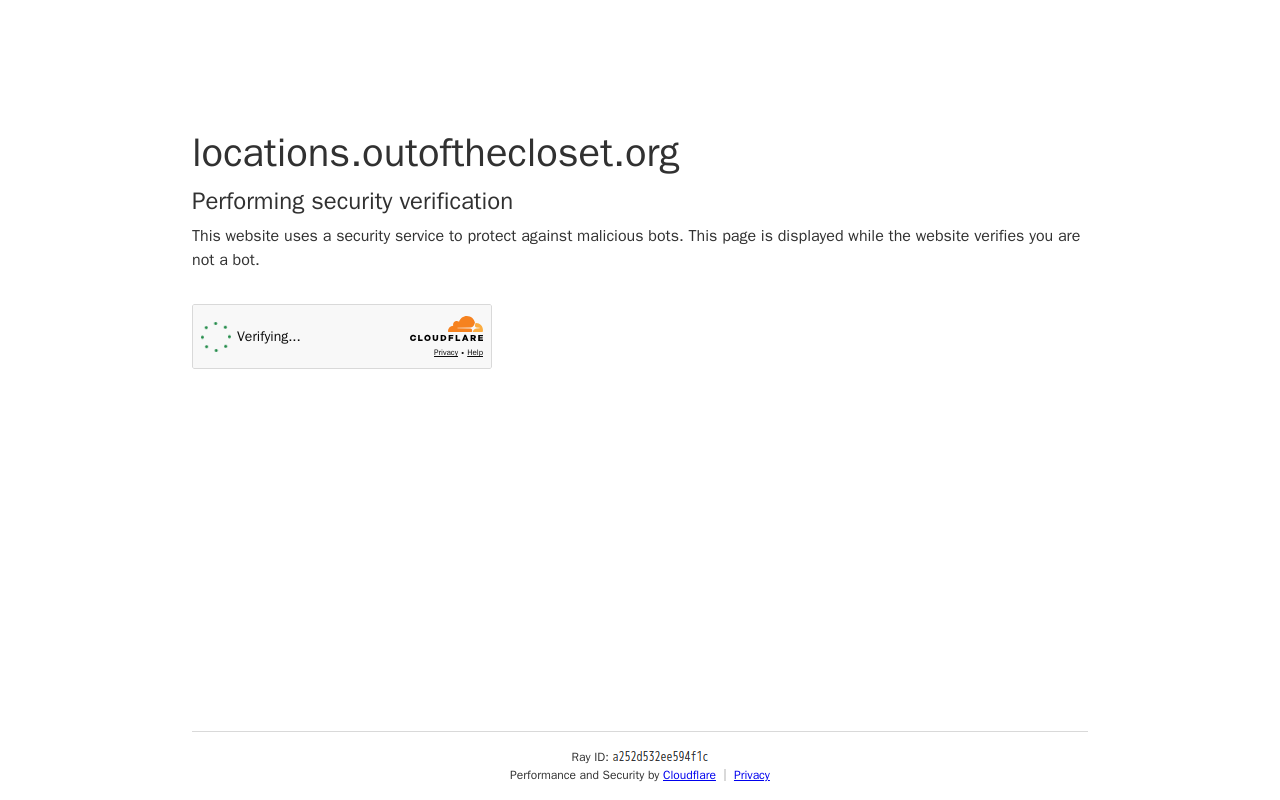 Out Of The Closet website preview