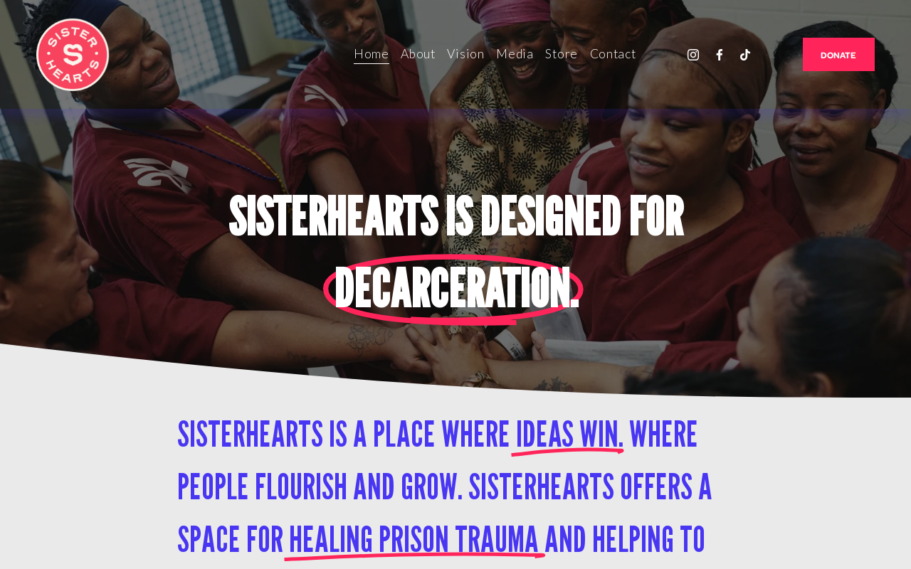 SisterHearts Boutique & Thrift Store website preview