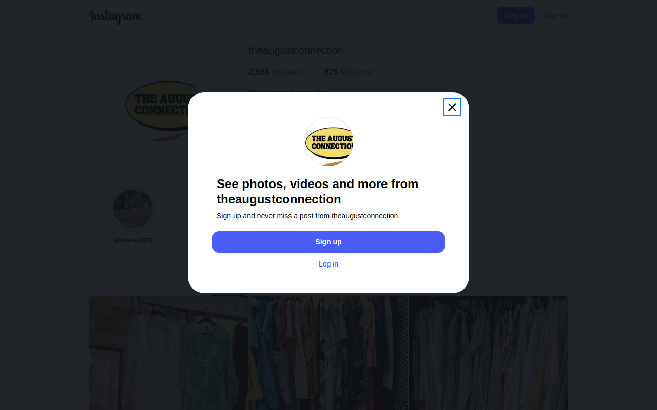 The August Connection website preview
