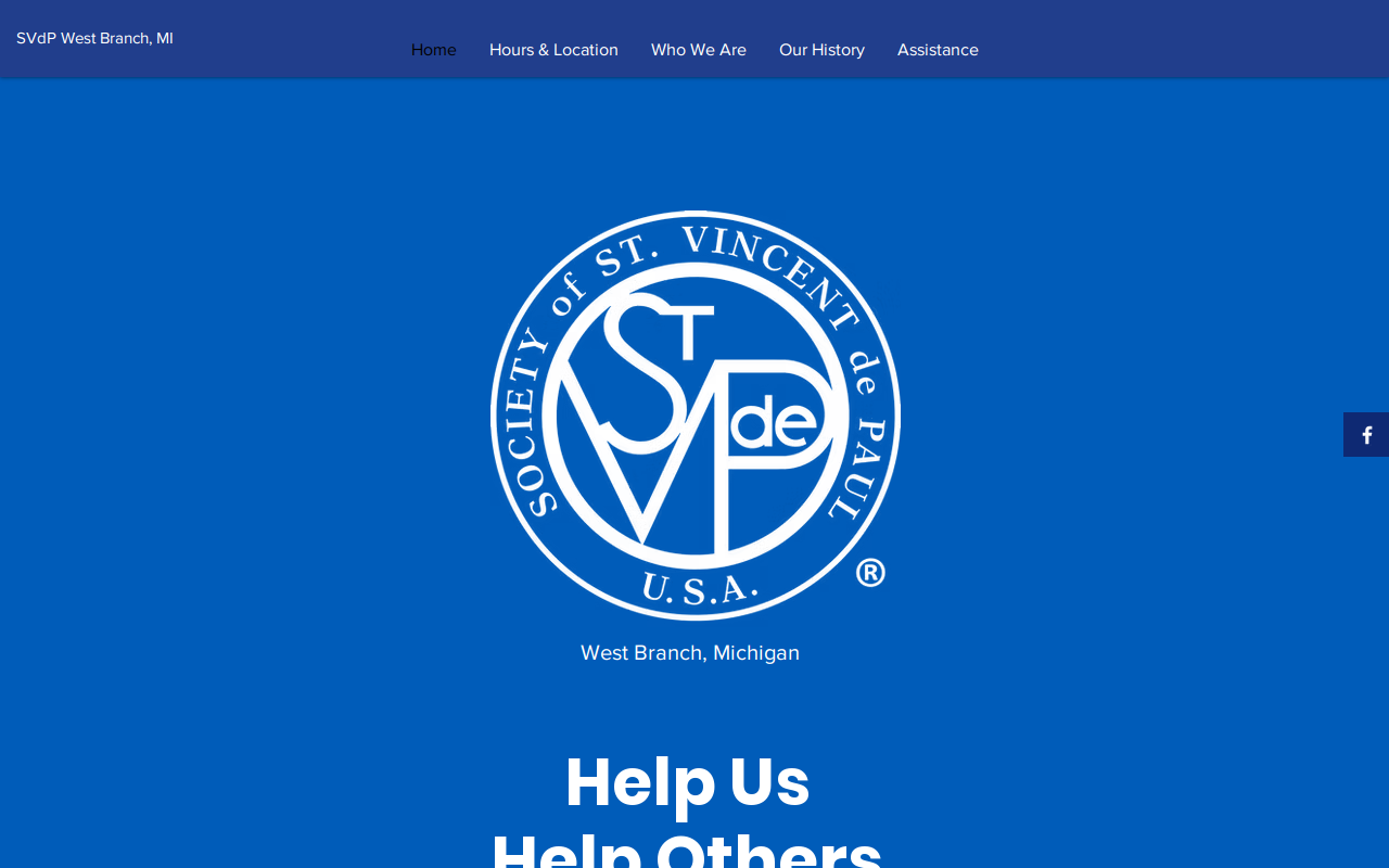 Saint Vincent de Paul website preview