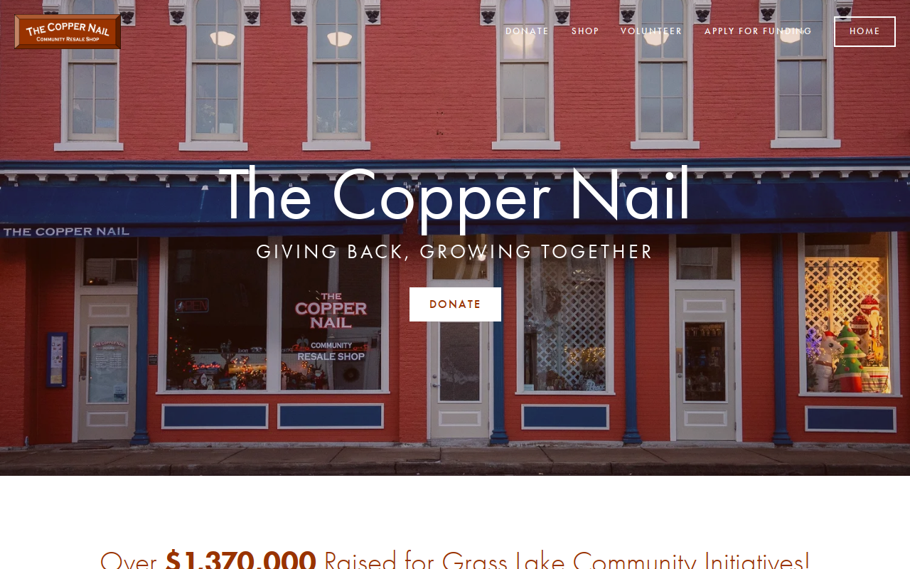 The Copper Nail website preview