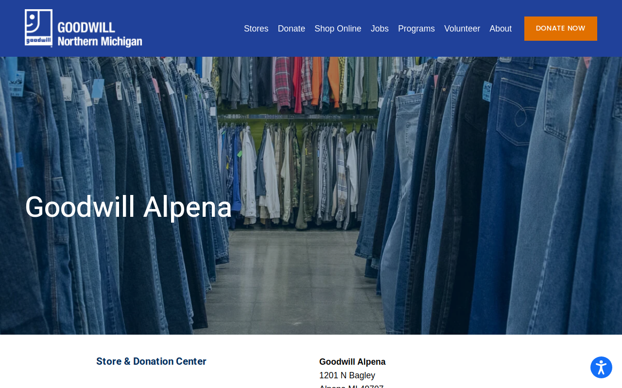 Goodwill Northern Michigan website preview