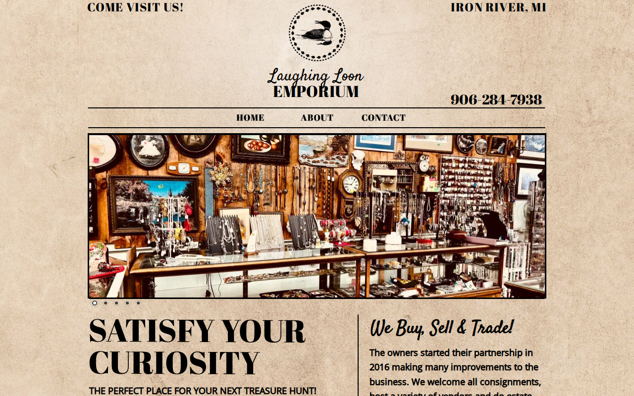 Laughing Loon Emporium website preview