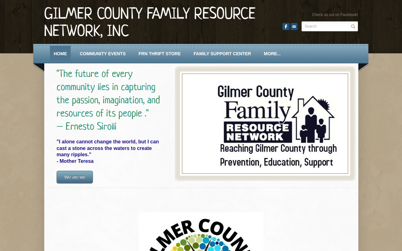 Gilmer County Thrift Store website preview
