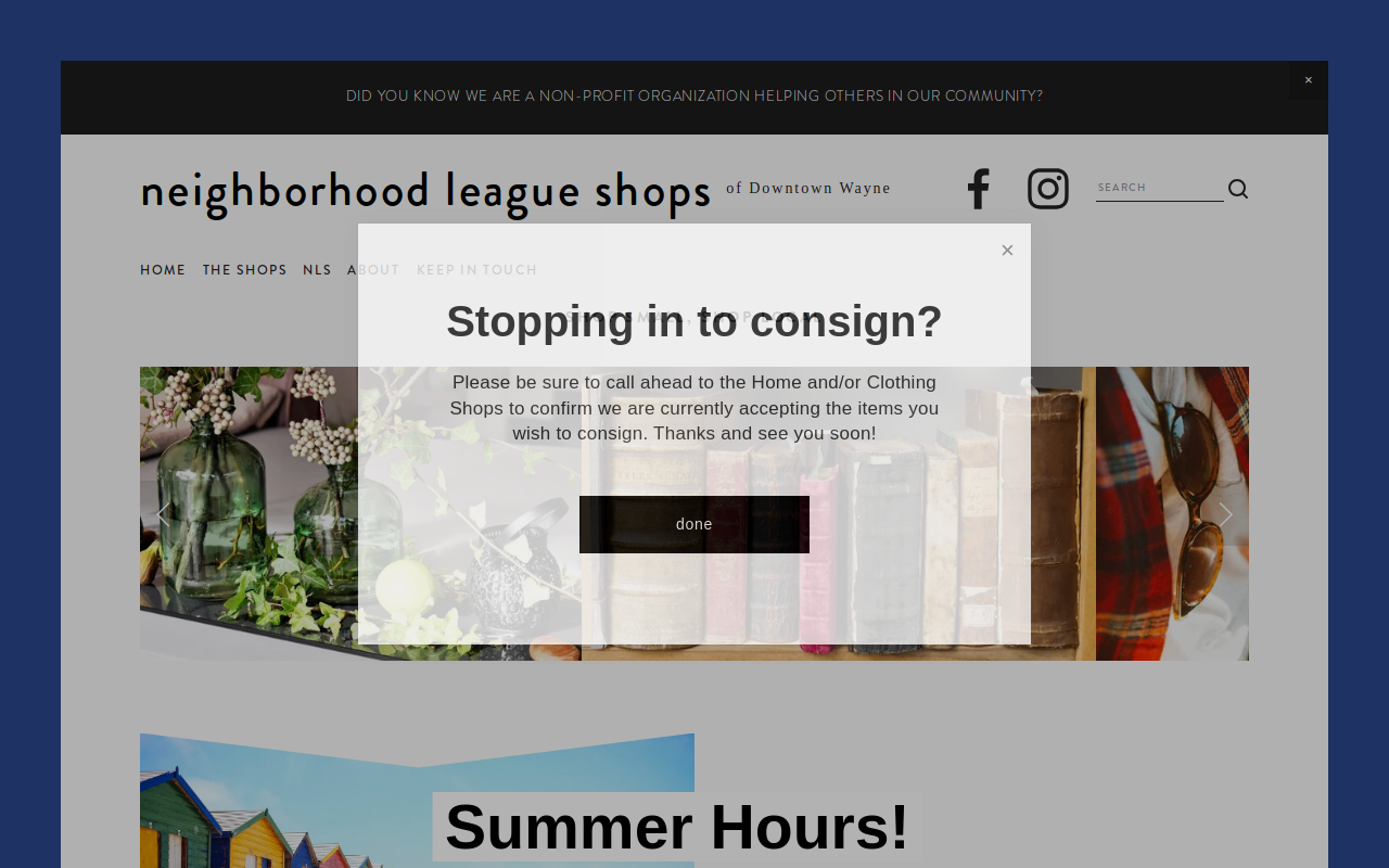 The Alley Door Thrift Shop website preview