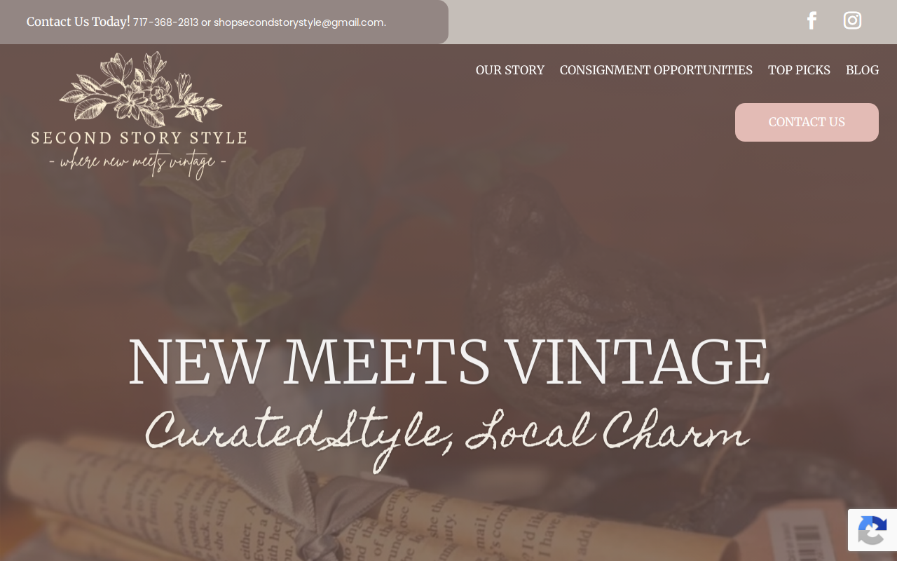 Second Story Style website preview