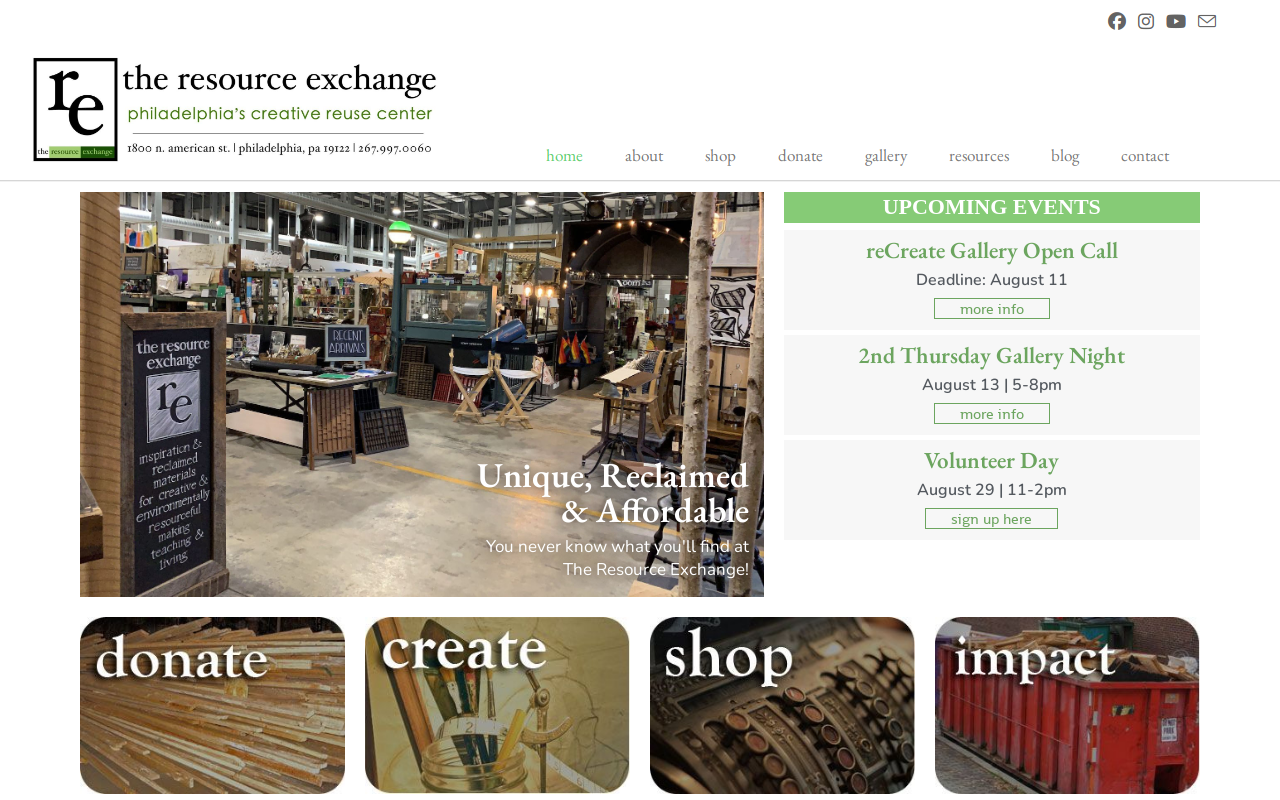 The Resource Exchange website preview