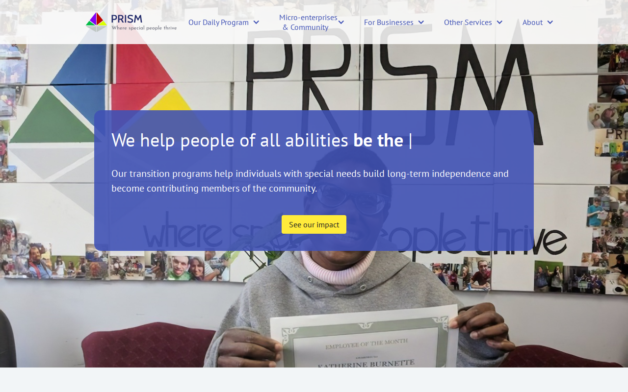 Prism Flea Market website preview