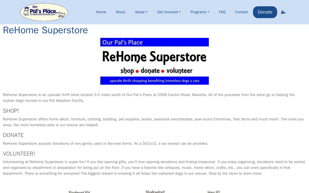 ReHome Superstore website preview