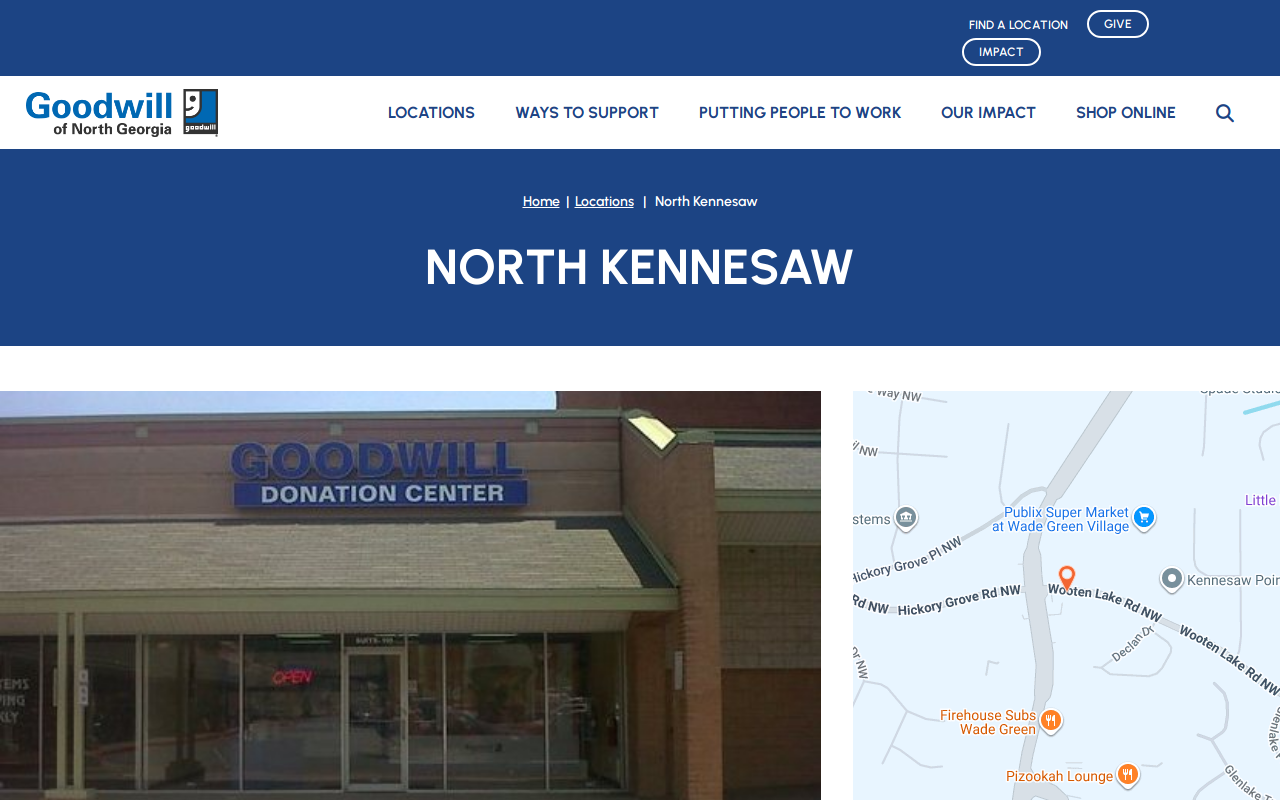 Goodwill - Kennesaw Donation Center website preview