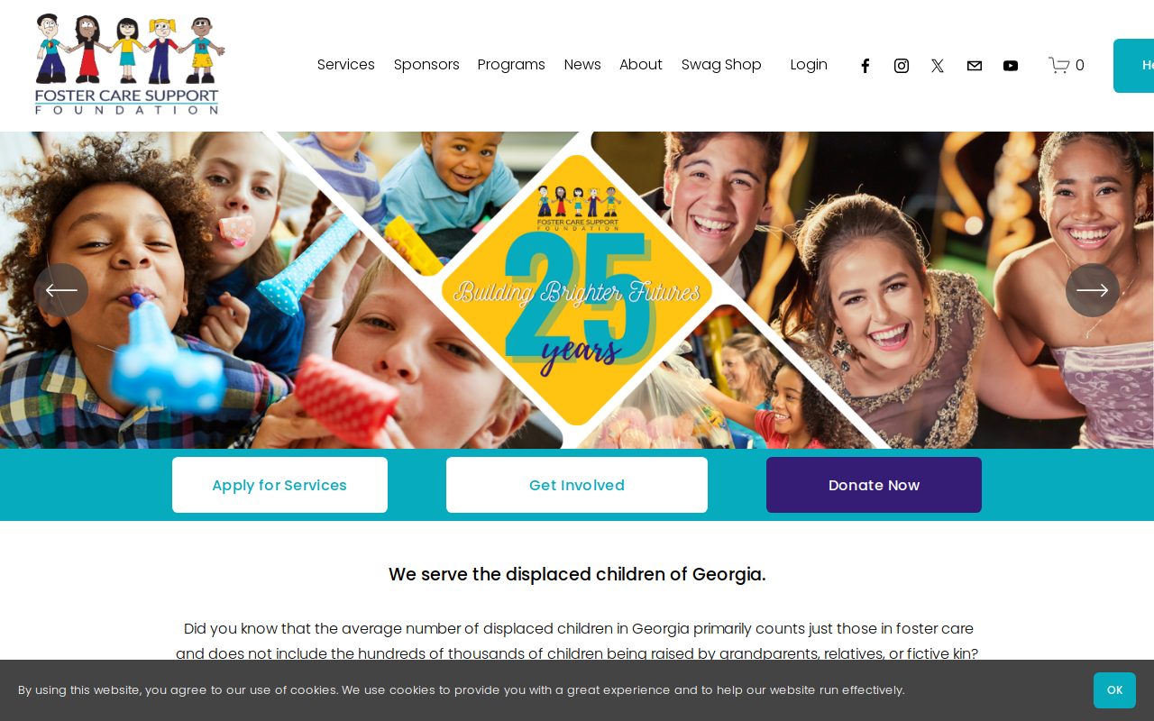 Fostering Hope Bargain Resale website preview