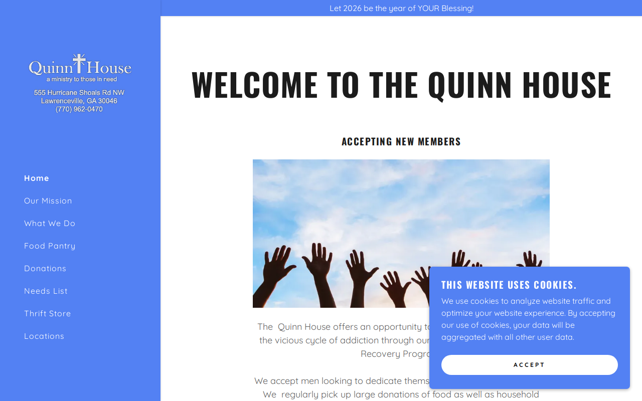 Quinn House website preview