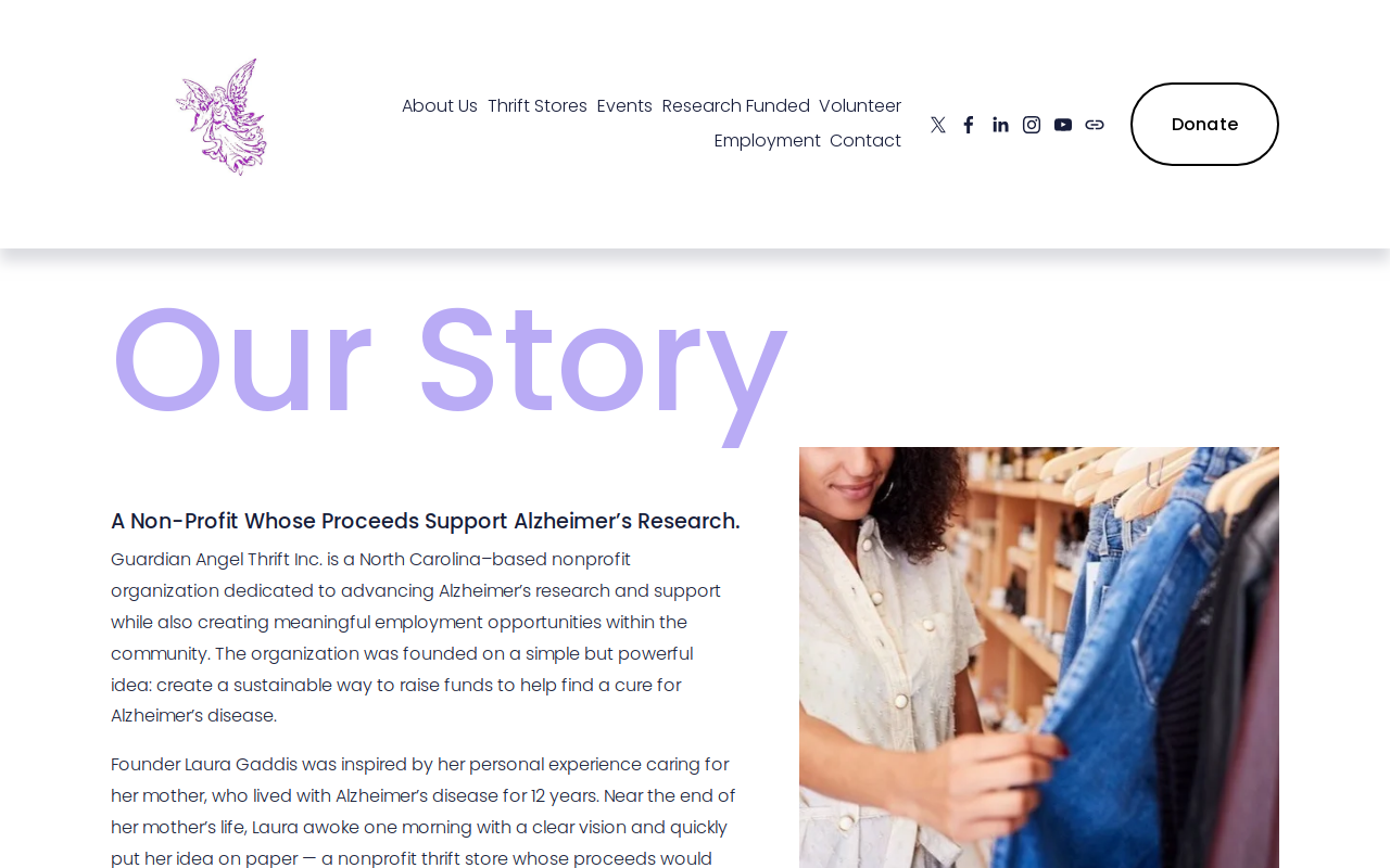 Guardian Angel Thrift Store website preview