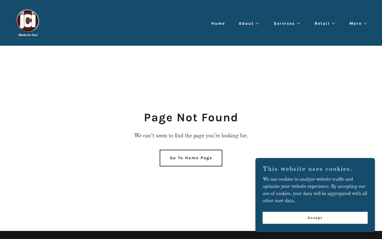 JCI Thrift Store website preview