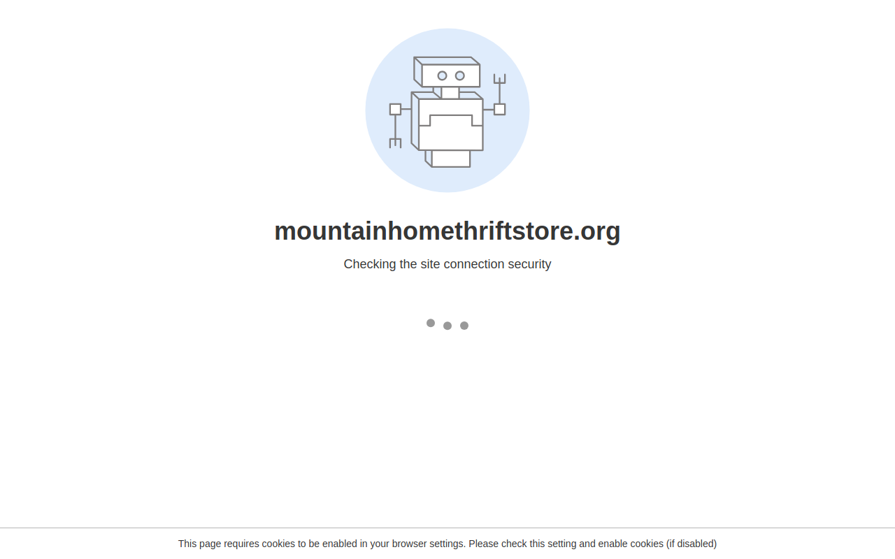 Mountain Home Thrift Store website preview