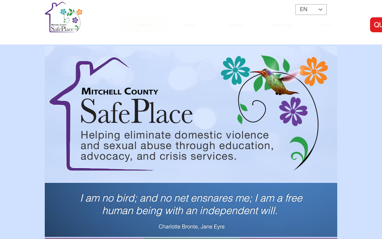 SafePlace Thrift Shop website preview