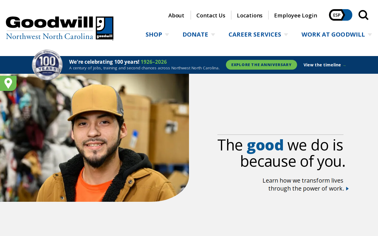 Goodwill Store and Donation Center website preview