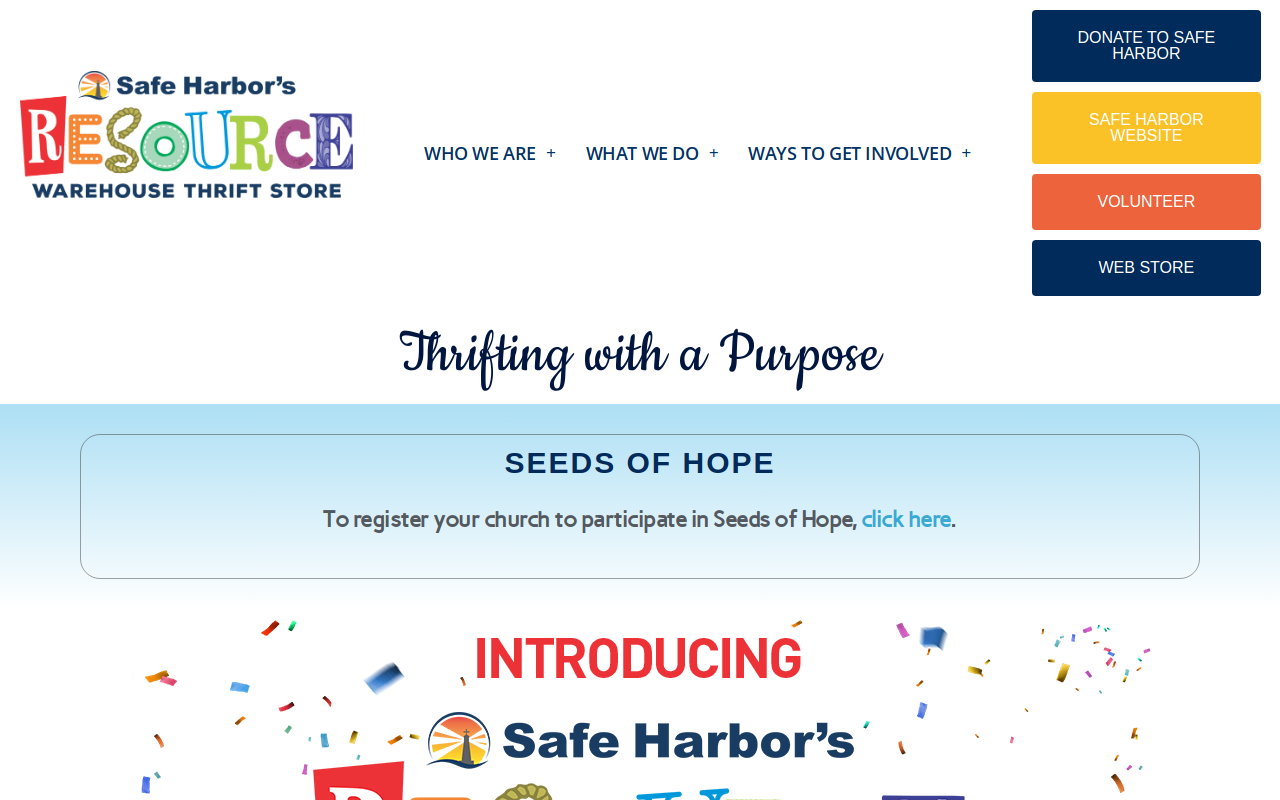 ReSource Warehouse website preview