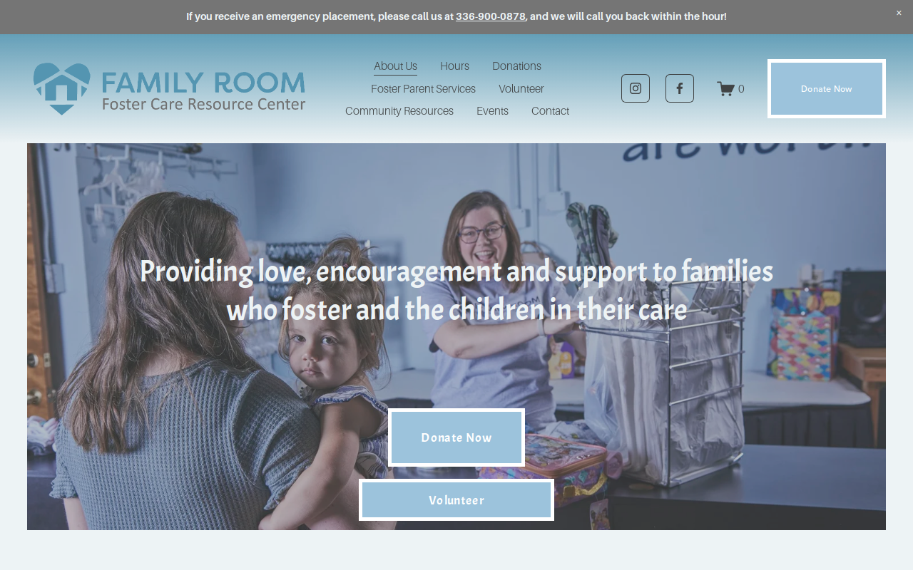 Family Room website preview