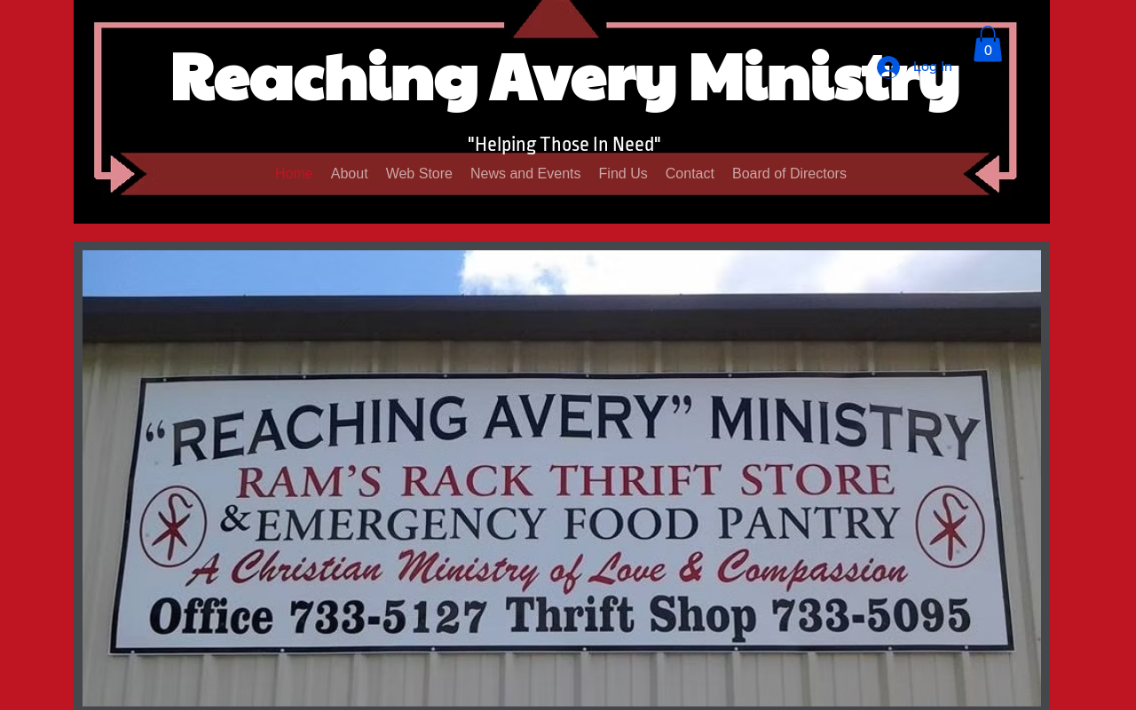 Rams Rack Thrift Store website preview