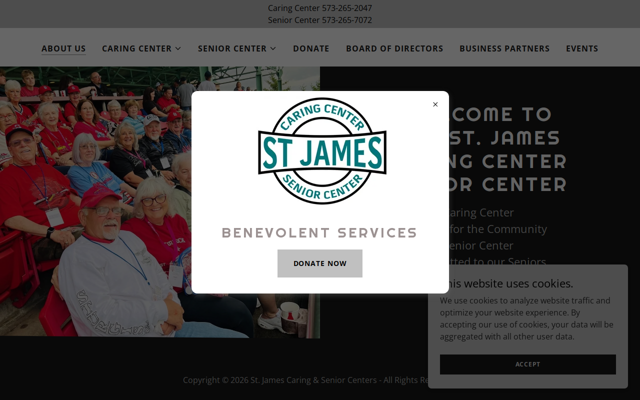 St. James Caring Center Thrift Store website preview