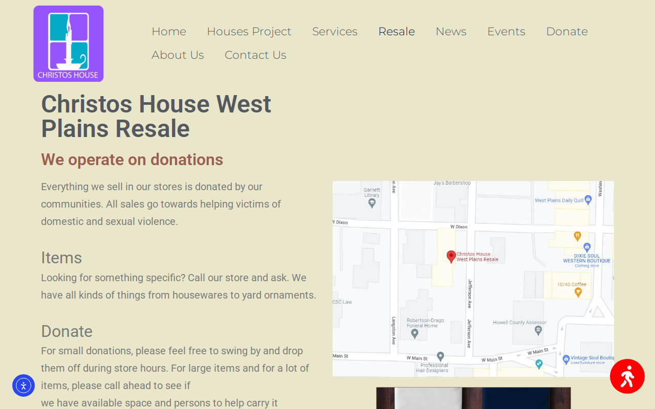 Christos House West Plains Resale website preview