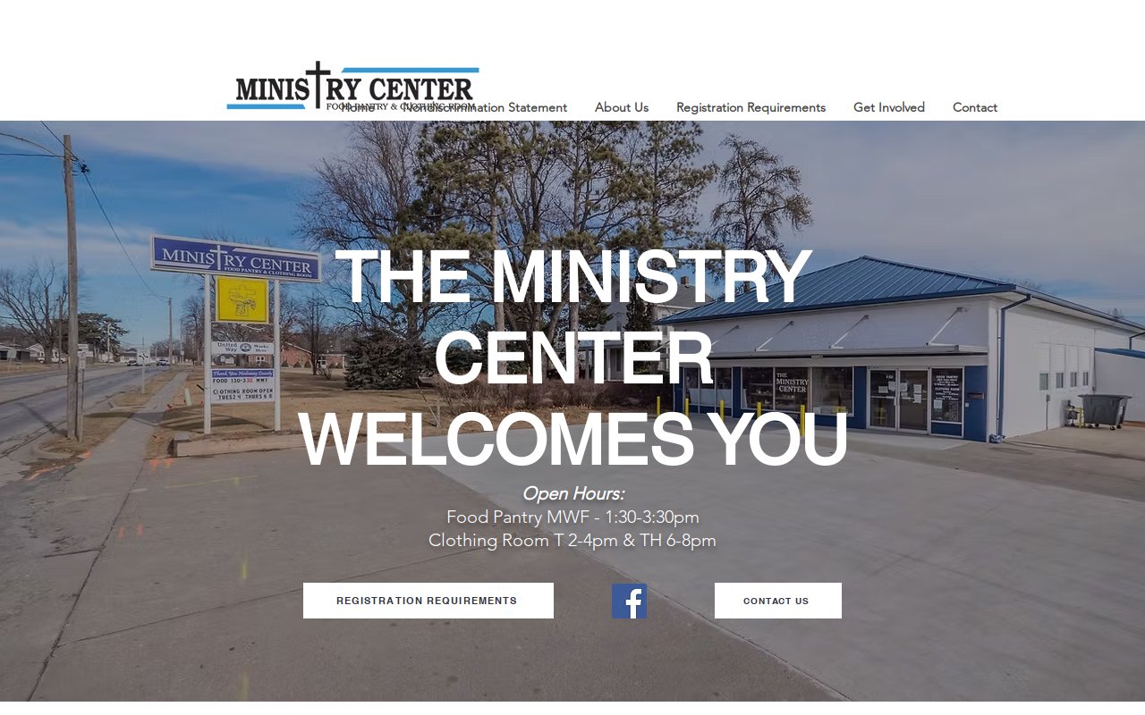 Ministry Center website preview