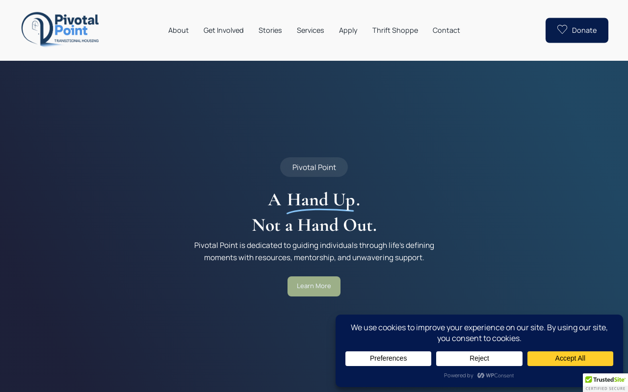 Pivotal Point Thrift Shoppe website preview