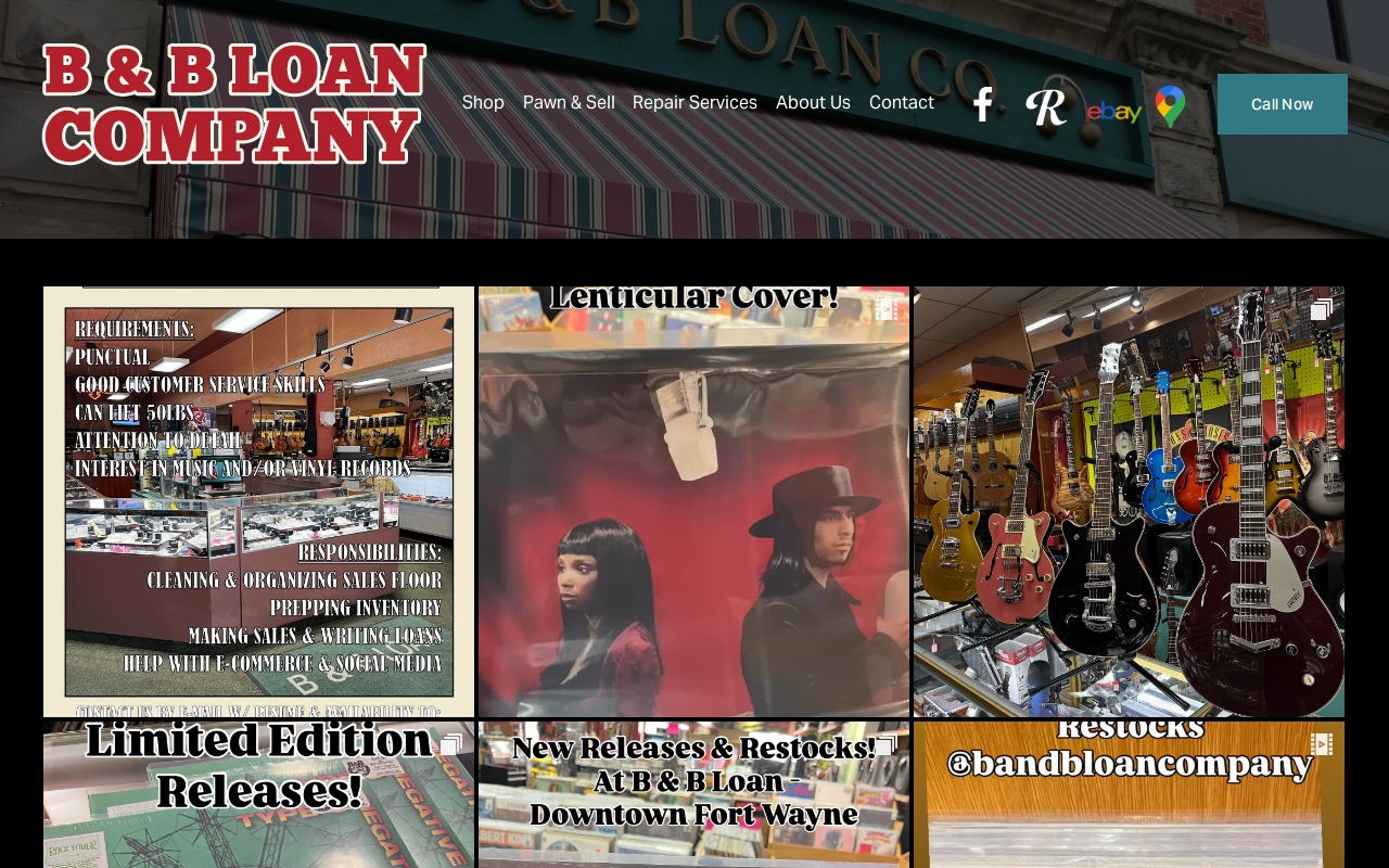 B&B Loan Co website preview