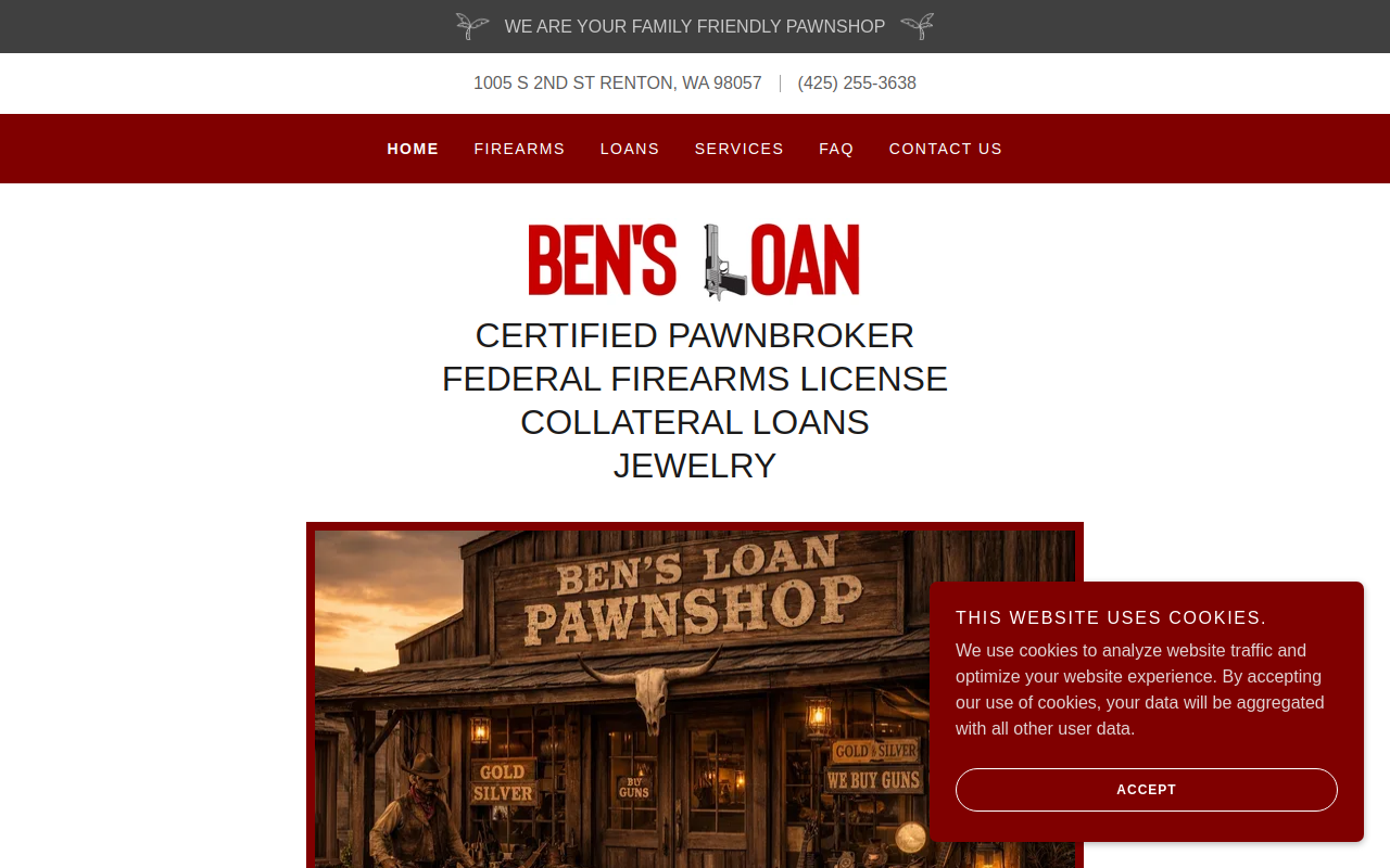 Ben's Loan website preview