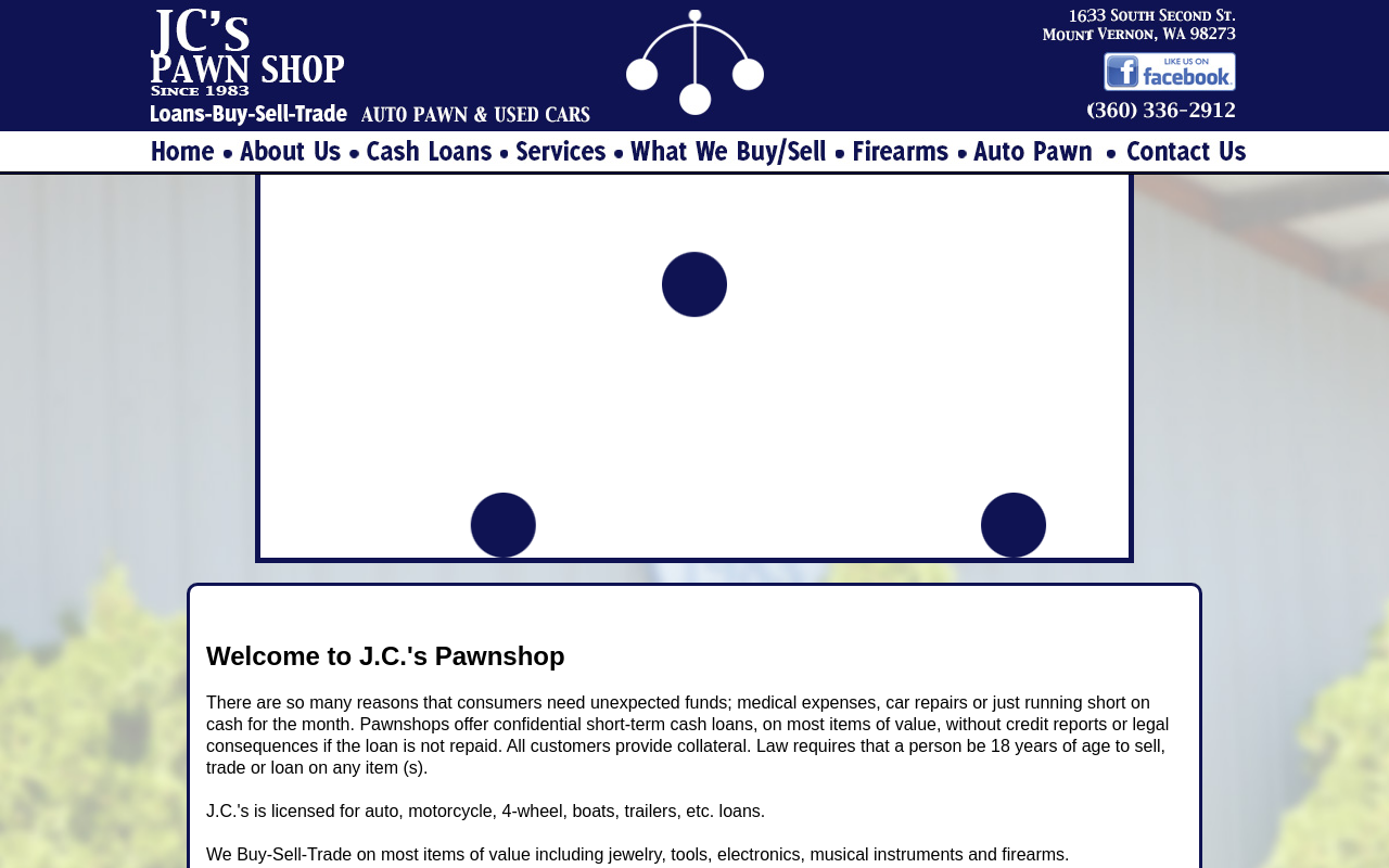 J.C.'s Pawnshop website preview