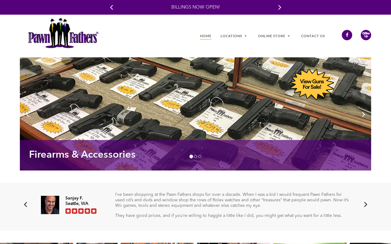 Pawn Fathers website preview