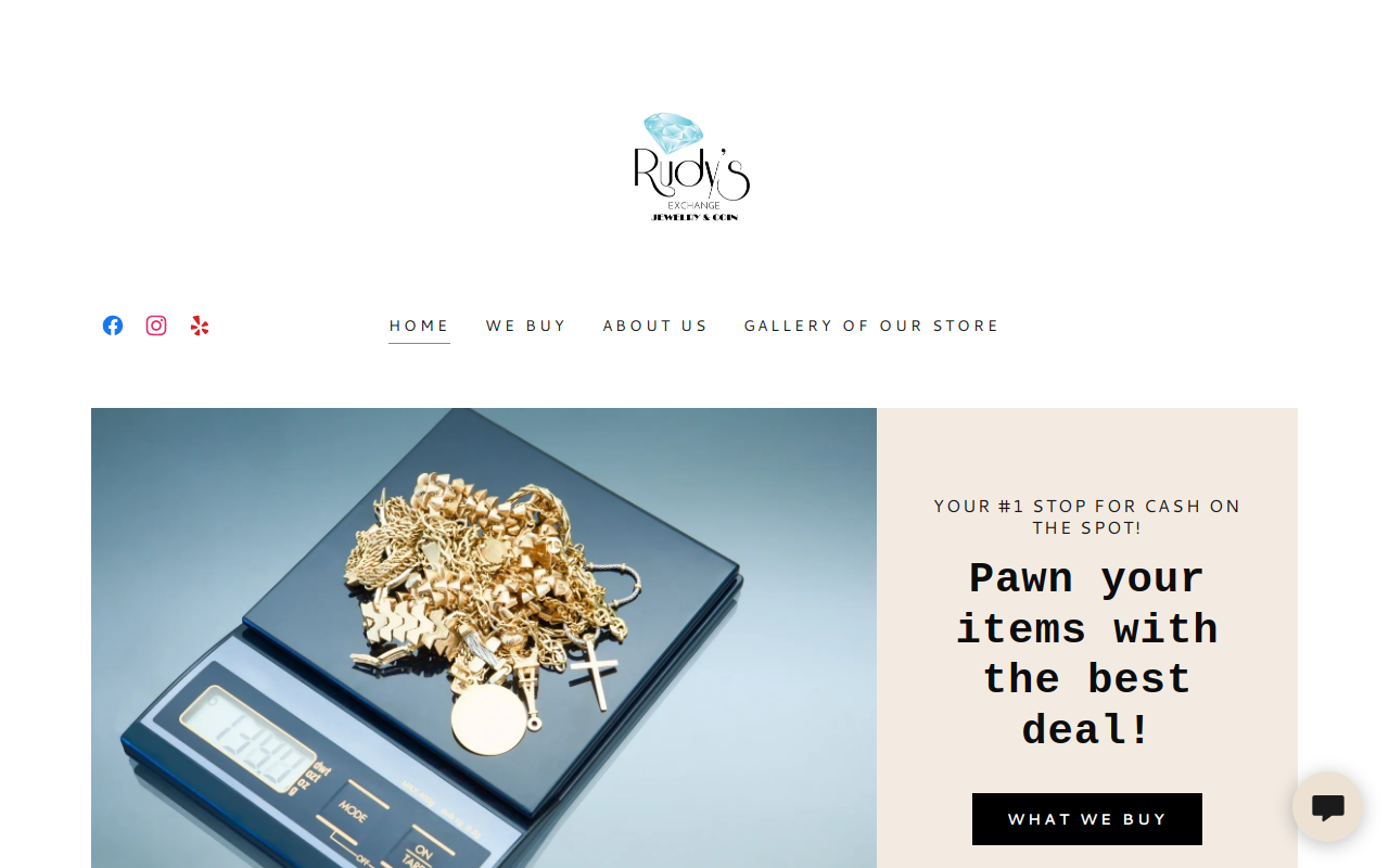 Rudy's Exchange website preview
